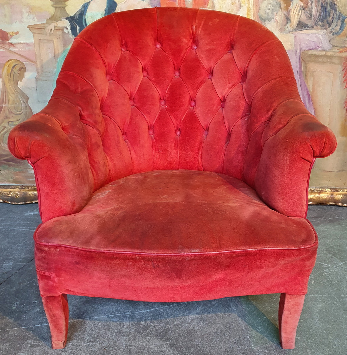 A pair of 'Fauteuils Crapaud' Armchairs